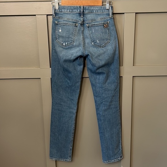 Joe's Jeans The Lara Mid Rise Cigarette Ankle Jeans Straight Leg Busted Knee 25 - Picture 10 of 13